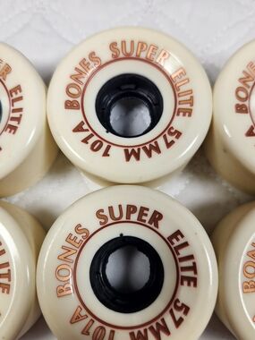 Vintage Bones Super Elite Roller Skate Wheels 57mm - Cream